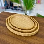 ست سینی بیضی بامبو ۳ عددی محصول وارداتی KIT-543