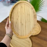 ست سینی بیضی بامبو ۳ عددی محصول وارداتی KIT-543