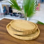 ست سینی بیضی بامبو ۳ عددی محصول وارداتی KIT-543