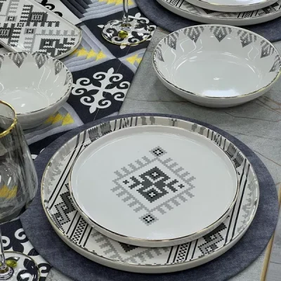 سرویس غذاخوری ۲۷ پارچه Ethnic آجار ترکیه-SR-05126