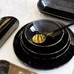 سرویس غذاخوری 27 پارچه royal black آجار ترکیه - XSH-012206