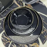 سرویس غذاخوری 27 پارچه royal black آجار ترکیه - XSH-012206