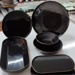 سرویس غذاخوری 27 پارچه royal black آجار ترکیه - XSH-012206