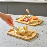 تخته گوشت و سرو ۴ پارچه بامبو کاراجا مدل LILY