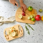 تخته گوشت و سرو ۴ پارچه بامبو کاراجا مدل LILY