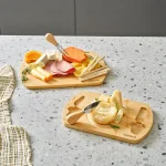 تخته گوشت و سرو ۴ پارچه بامبو کاراجا مدل LILY