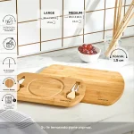 تخته گوشت و سرو ۴ پارچه بامبو کاراجا مدل LILY