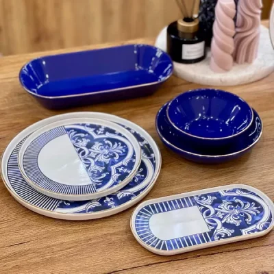 سرویس غذاخوری ۲۷ پارچه آجار ترکیه مدل Ottoman - کد XSH-21-0327