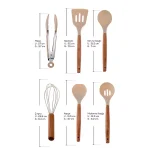 ست ابزار آشپزخانه ۱۲ پارچه کاراجا مدل Darcy رنگ کرمی (بژ)