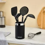 سرویس کفگیر و ملاقه 6 پارچه کاراجا مدل Noir Magic