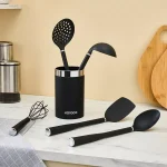 سرویس کفگیر و ملاقه 6 پارچه کاراجا مدل Noir Magic