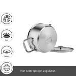 سرویس قابلمه استیل القایی 8 پارچه کاراجا مدل Alaz