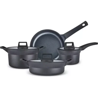 سرویس قابلمه چدن القایی 7 پارچه کاراجا بیودایموند مدل Riga