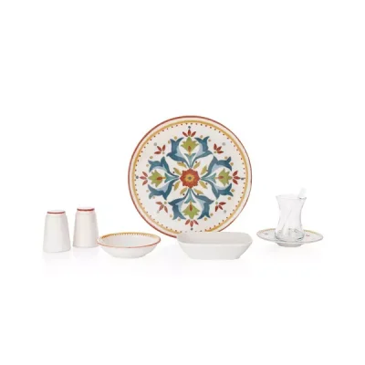 سرویس صبحانه خوری ۳۲ پارچه شفر ترکیه مدل Vivian