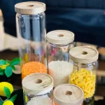 ست ۵ تایی بانکه پیرکس Arow ترکیه درب بامبو کد TR-2854