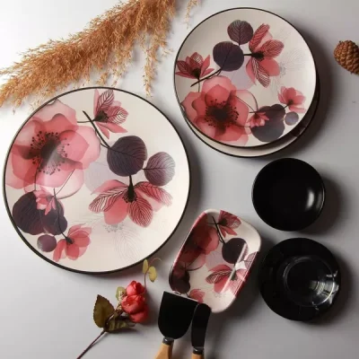 سرویس صبحانه خوری 25 پارچه آجار ترکیه مدل Velvet کد HTC-010457