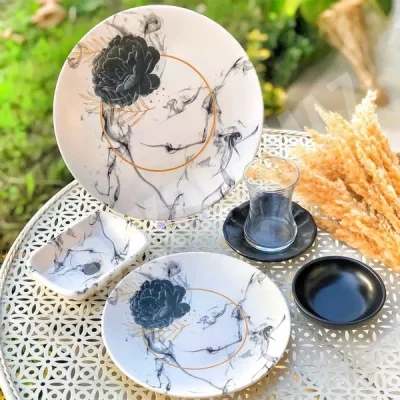 سرویس صبحانه خوری 25 پارچه آجار ترکیه مدل Paradise کد HTC-011336