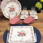 سرویس صبحانه خوری 17 پارچه آجار ترکیه مدل Mangolia کد 011864