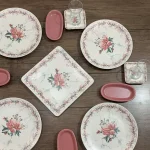 سرویس صبحانه خوری 17 پارچه آجار ترکیه مدل Mangolia کد 011864