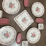 سرویس صبحانه خوری 17 پارچه آجار ترکیه مدل Mangolia کد 011864