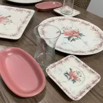 سرویس صبحانه خوری 17 پارچه آجار ترکیه مدل Mangolia کد 011864