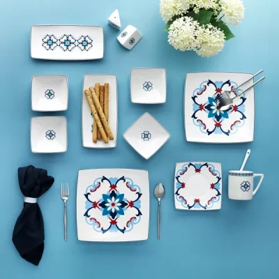 سرویس صبحانه خوری ۳۲ پارچه شفر ترکیه مدل Day Mavi