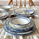 سرویس غذاخوری 24 پارچه missbetty مدل Blue Life Tiffany