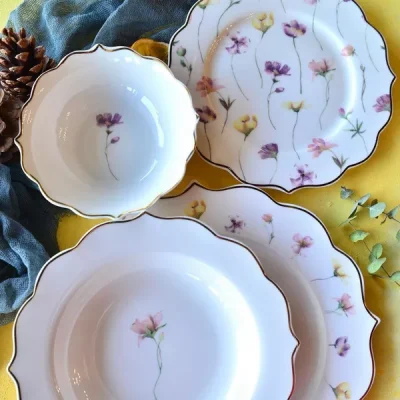 سرویس غذاخوری 24 پارچه پاچی ترکیه مدل FLORA کد 101447