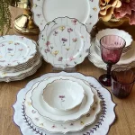 سرویس غذاخوری 24 پارچه پاچی ترکیه مدل FLORA کد 101447